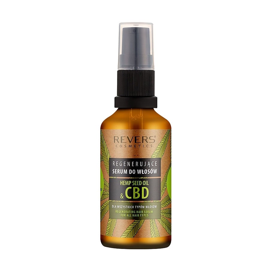 Уцінка! Сироватка для волосся Revers Cosmetics Hemp Seed Oil &amp; CBD Regenerating Hair Serum, 50 мл