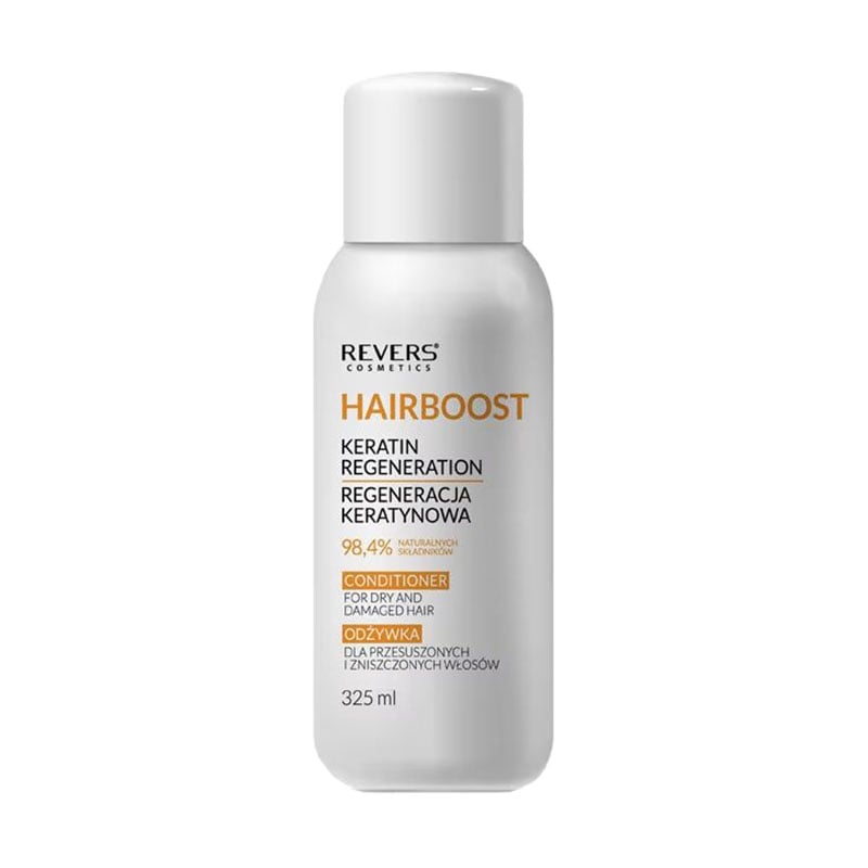 Відновлювальний кератиновий кондиціонер Revers Cosmetics Hairboost Keratin Regeneration Conditioner для сухого та пошкодженого волосся, 325 мл